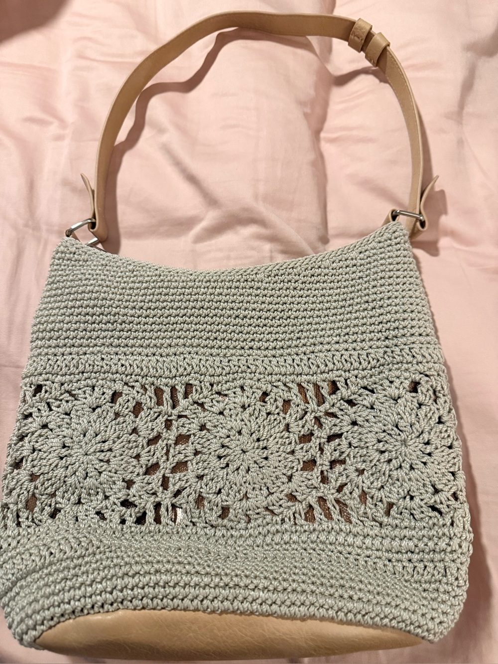 KISS SEA Crochet Hobo Bag for Women Woven Lightweight Boho Shoulder Purse